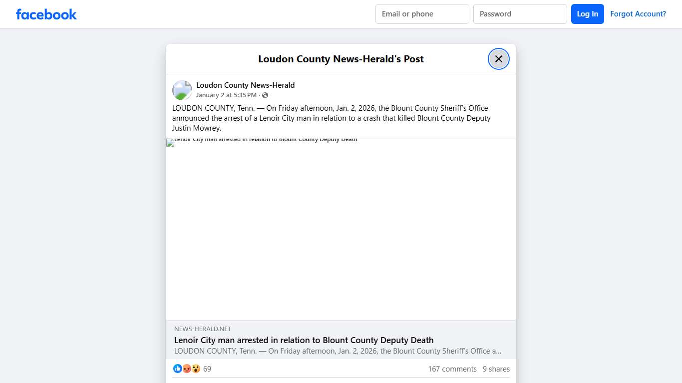 LOUDON COUNTY, Tenn. — On... - Loudon County News-Herald Facebook